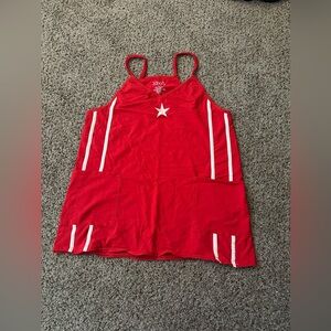 Target Red Mini Dress with White Accents